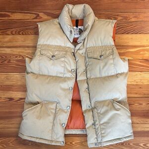 Vintage The North Face Tan Puffer Vest